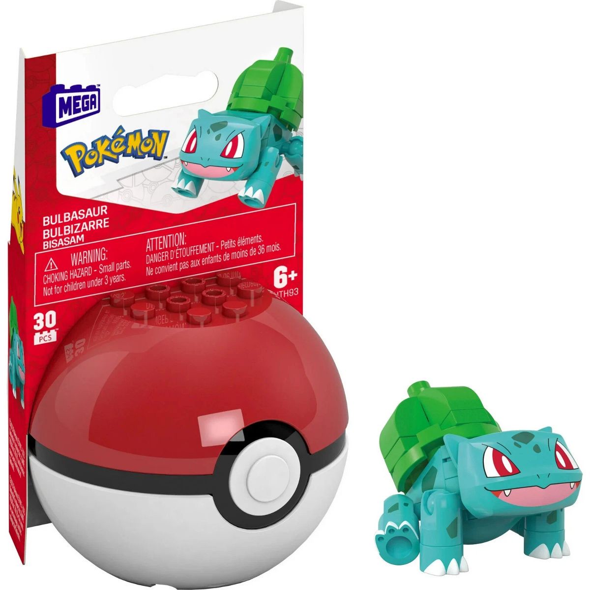 Mega Construx Pokmon Evergreen Poke Ball - Bulbasaur