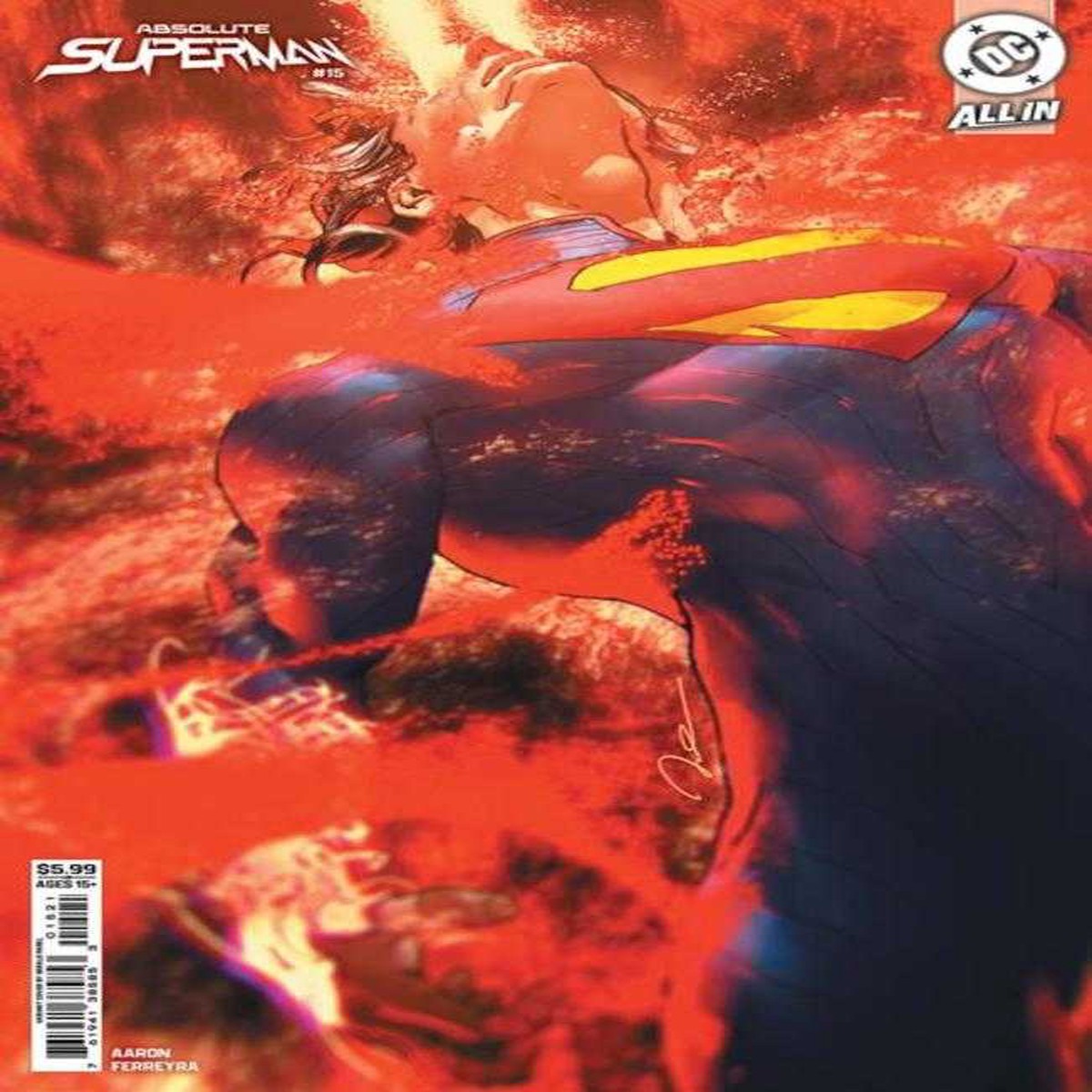 Absolute Superman 15 Cover B Gerald Parel Card Stock Variant