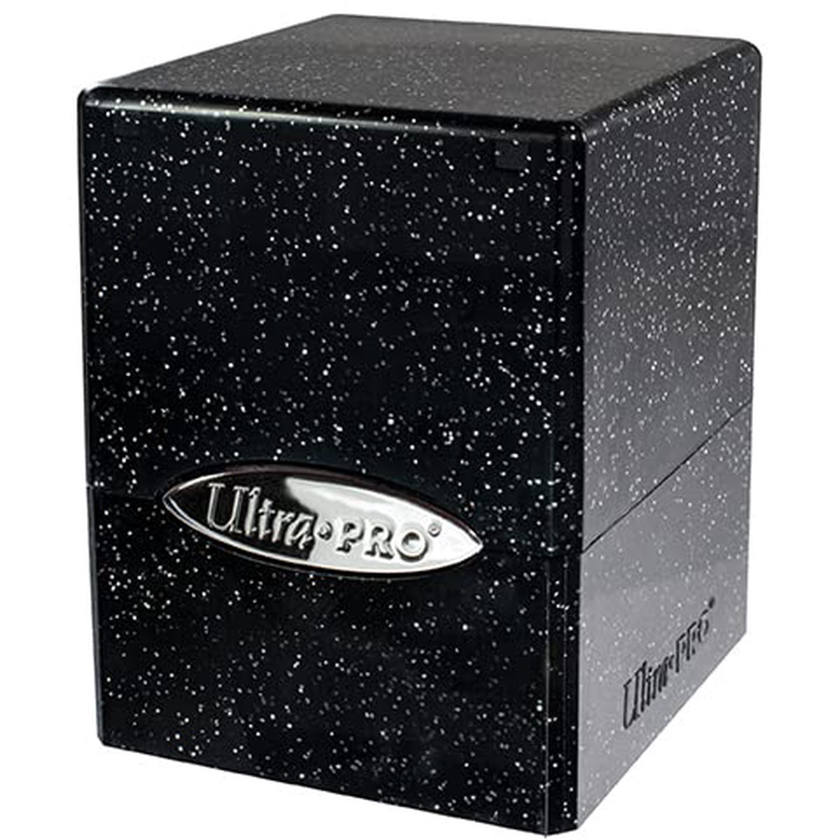 Deck Box Satin Cube Glitter Black
