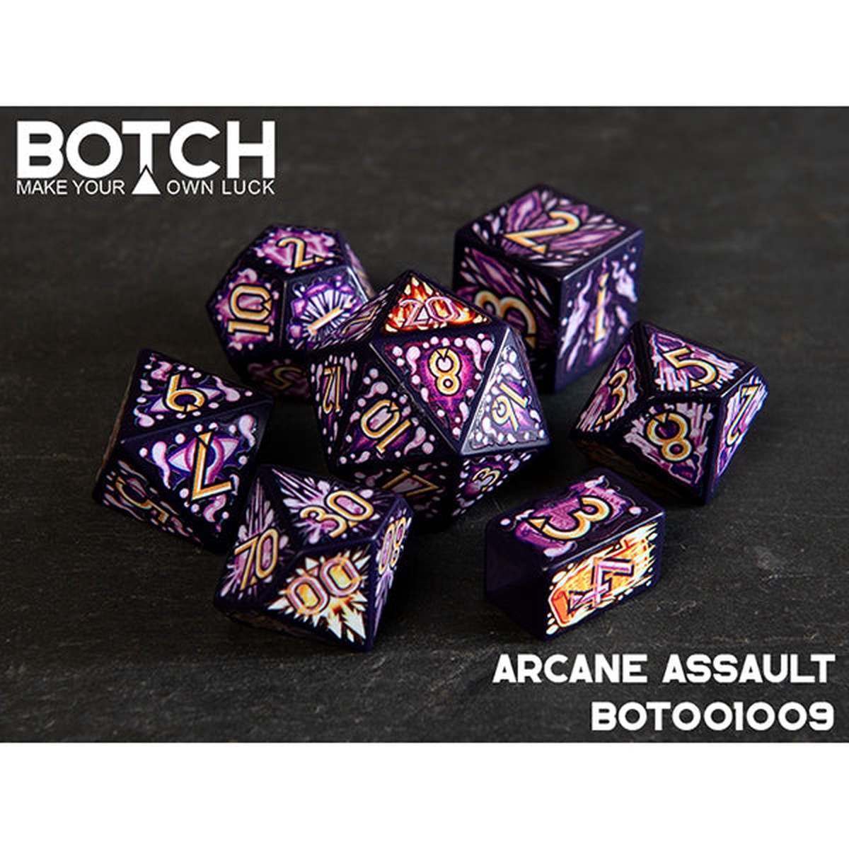 7-Die Set Botch Dice Arcane Assault