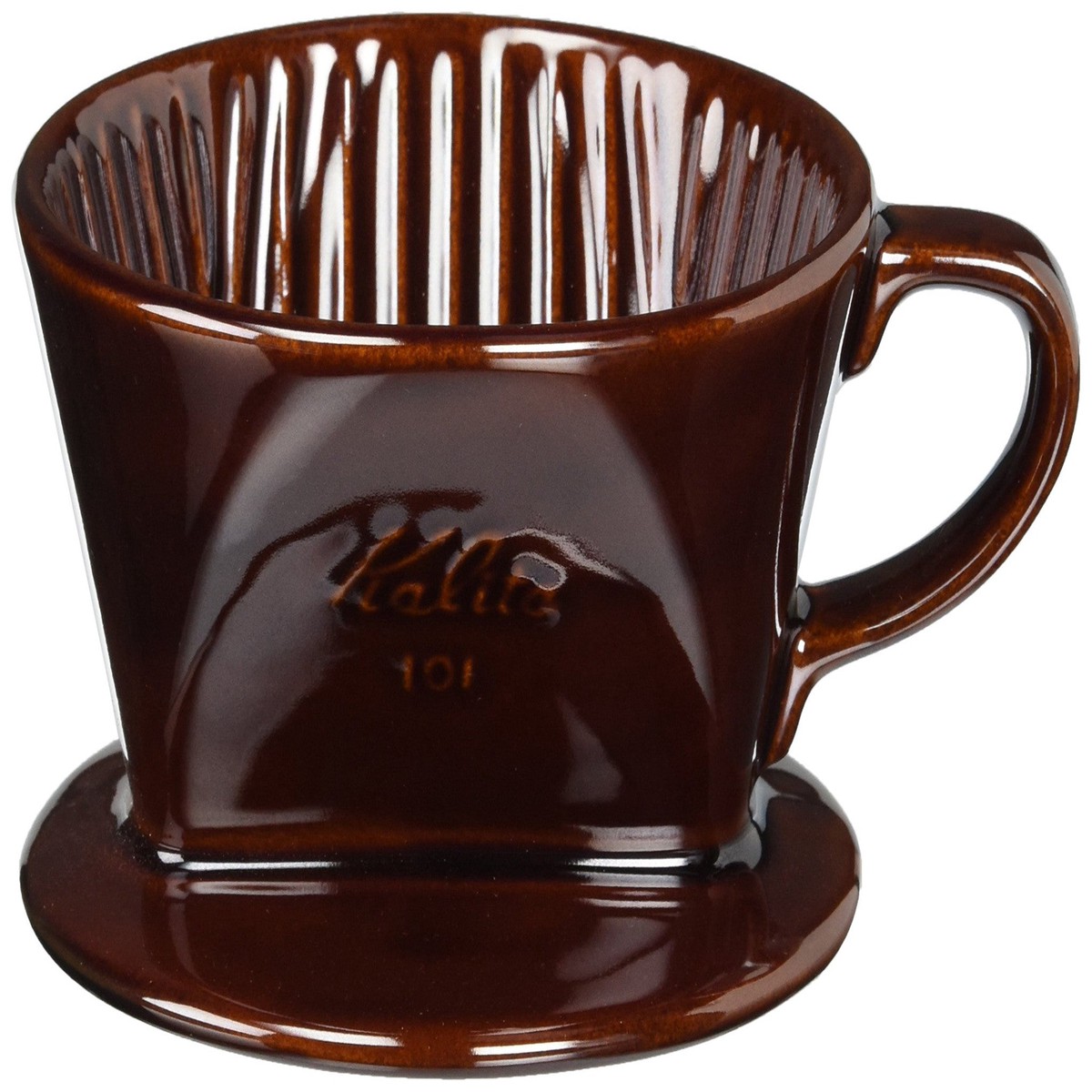 Ceramic Coffee Dripper 101-Lotto 01003 Brown Kalita Japan