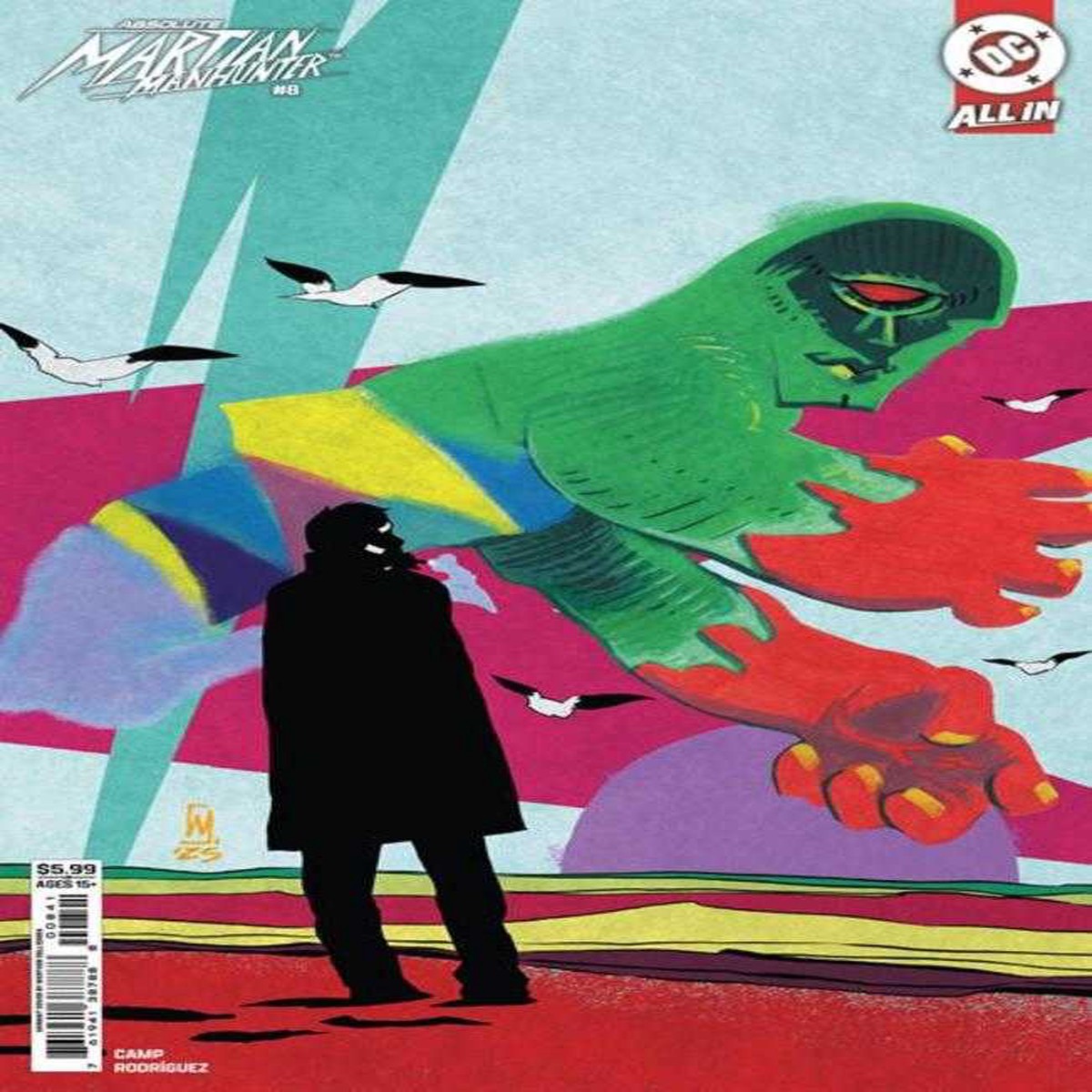 Absolute Martian Manhunter 8 Cover B Werther Dell Edera Card Stock Variant