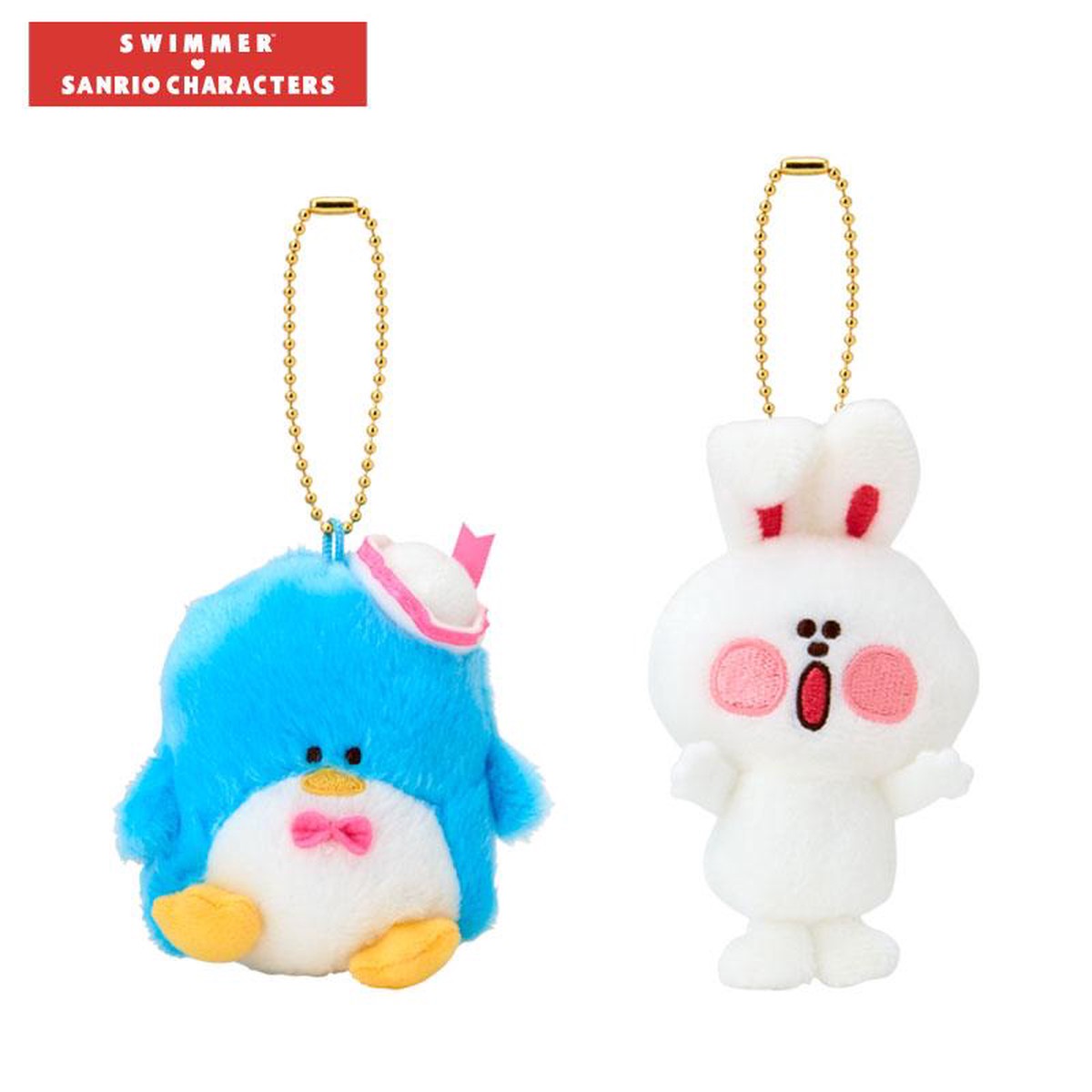 Tuxedosam SWIMMER Plush Mascot Holder Keychain Sanrio Japan 2025