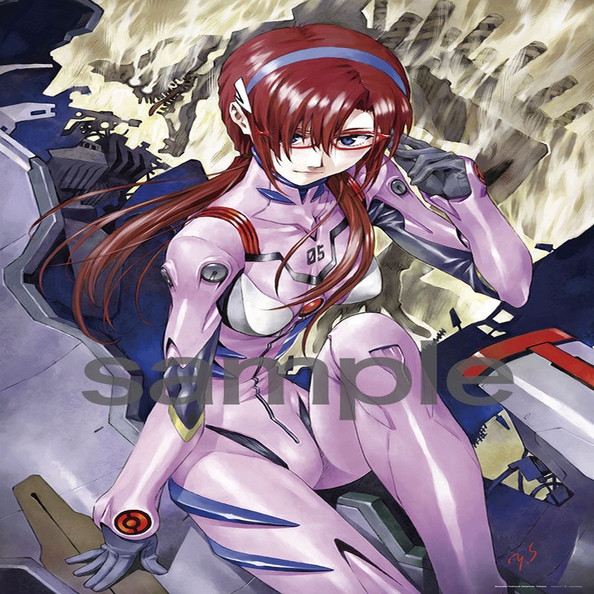 Yanoman Jigsaw Puzzle 1000 Pieces - Yoshiyuki Sadamoto () Collection - EVA Mari Illustrious Makinami Plugsuit (10-1339)