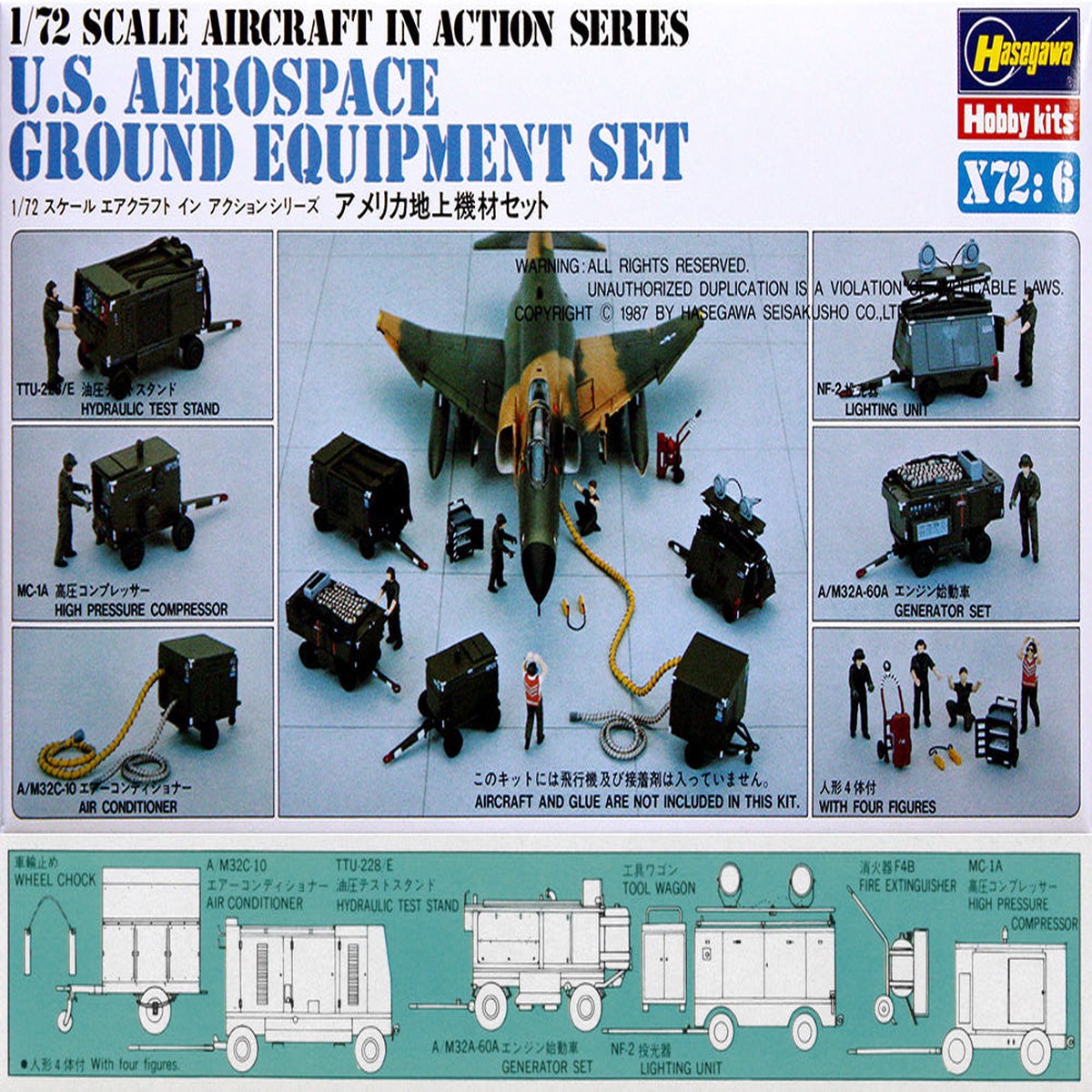 172 US Aerospace Ground Equipment Set (Hasegawa Aircraft in Action Series 06)