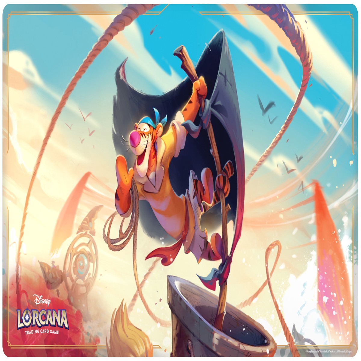 Lorcana TCG Archazias Island Playmat - Tigger In the Crows Nest