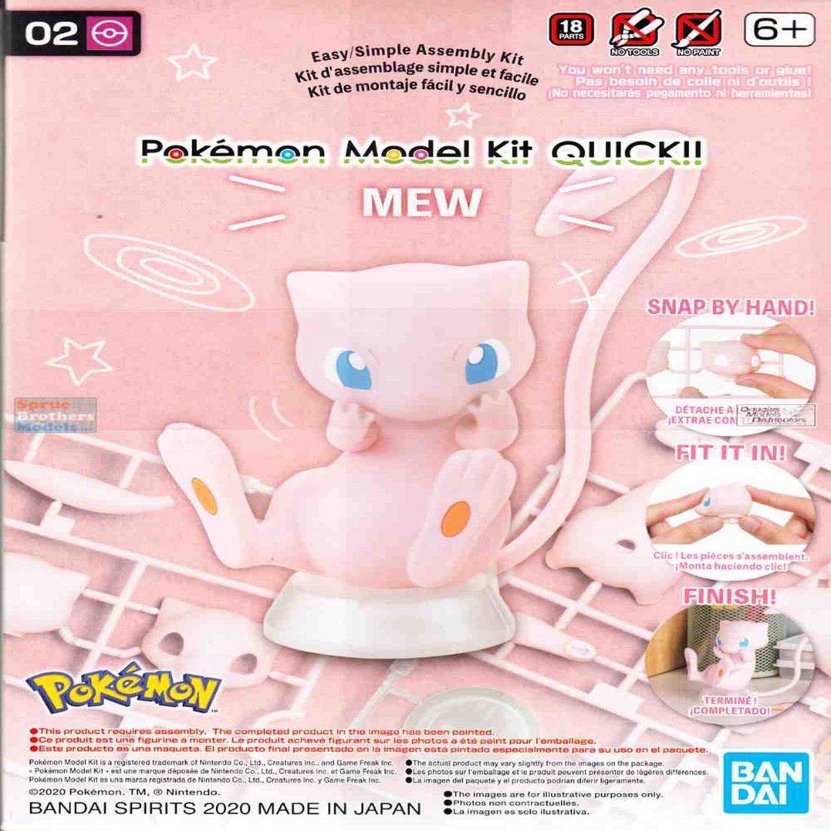 Pokemon Model Kit Quick 02 - Mew