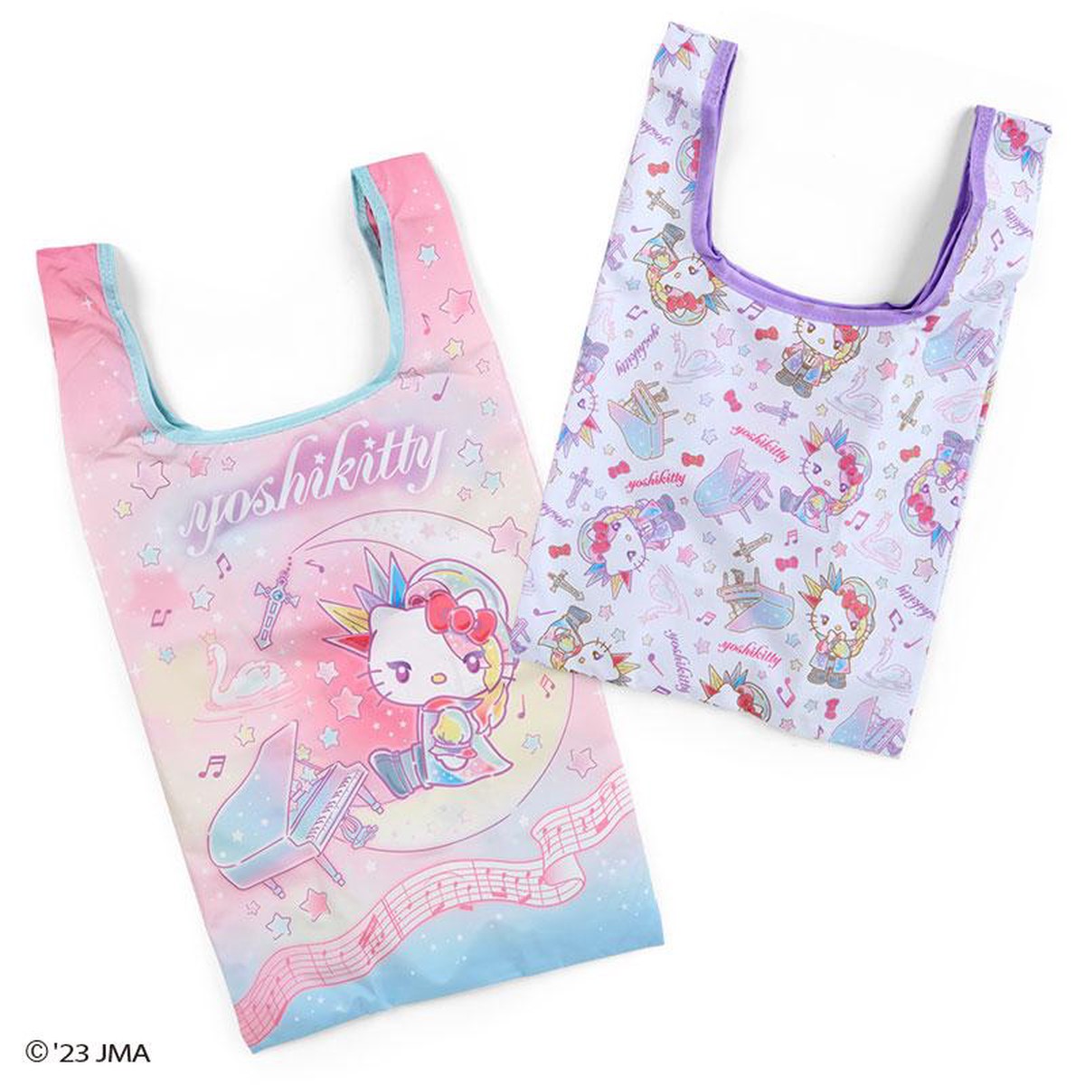 yoshikitty Eco Shopping Tote Bag Pastel Moon Sanrio Japan YOSHIKI Hello Kitty