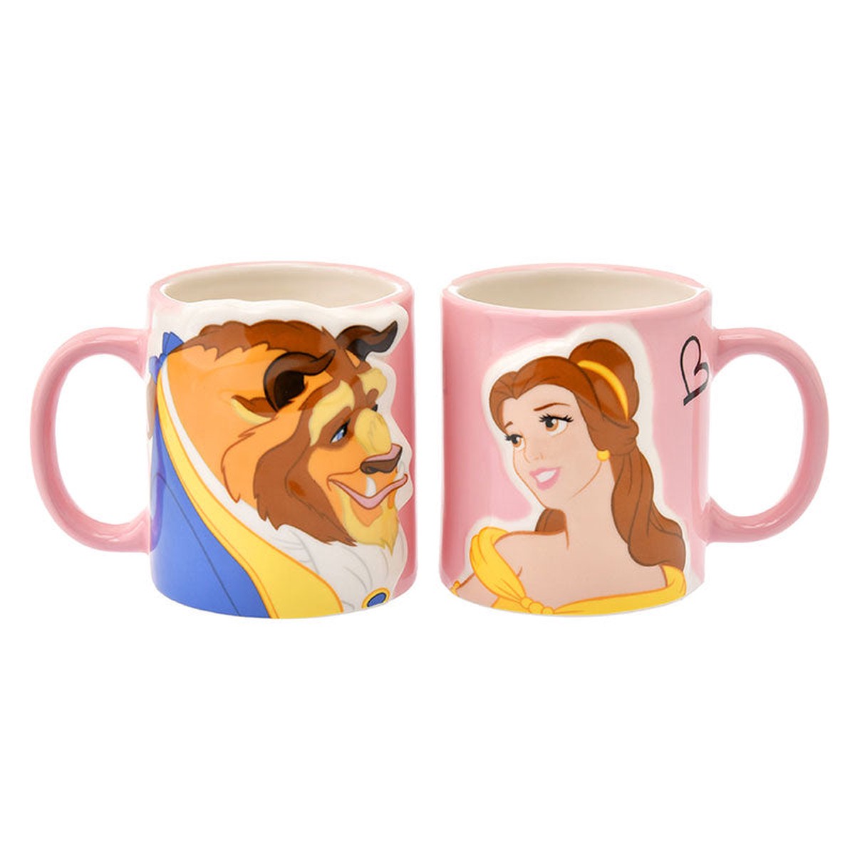 Beauty and the Beast Belle Mug Cup Pair Disney Store Japan Box