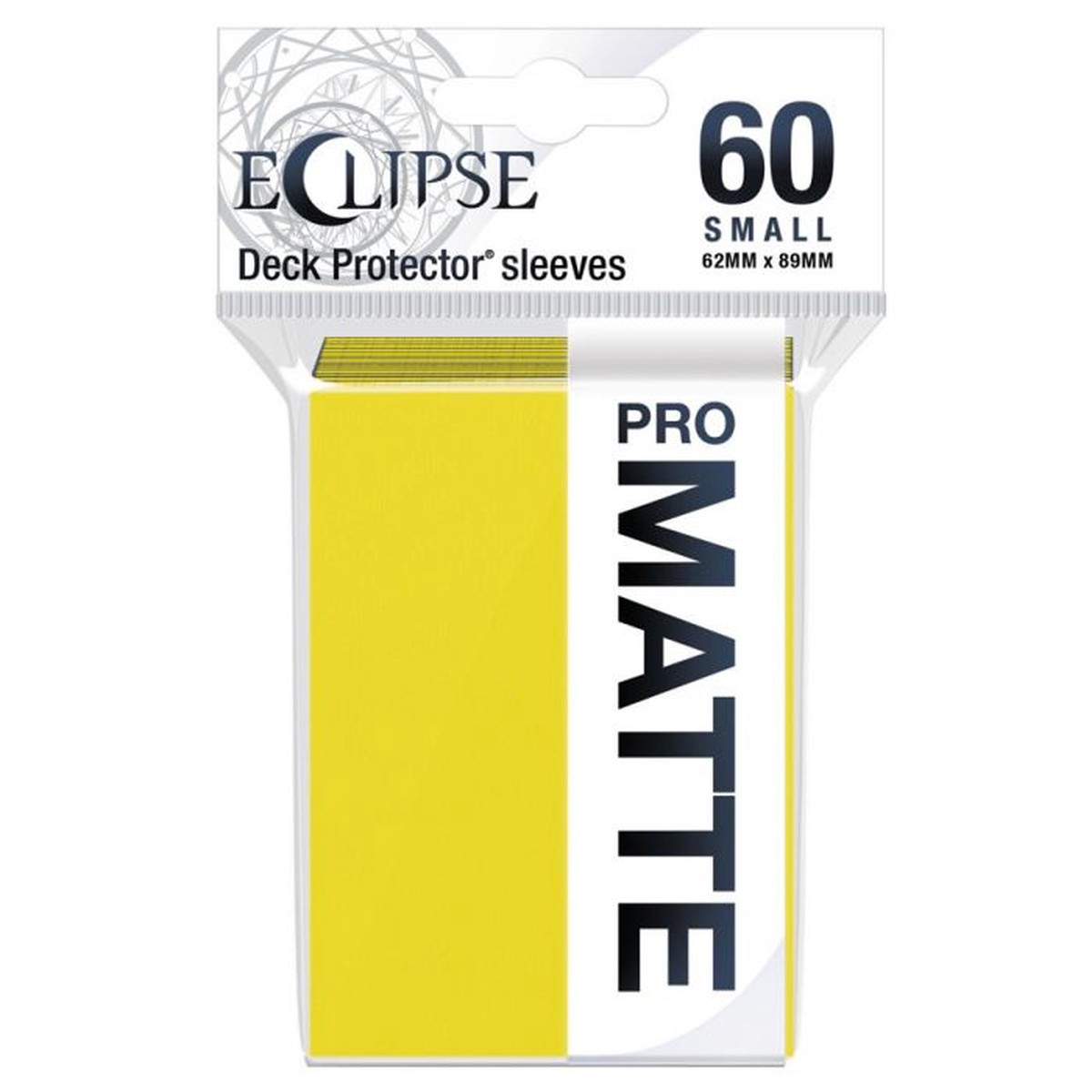 Deck Pro Eclipse Small Matte Sleeves Lemon Yellow - 60 ct