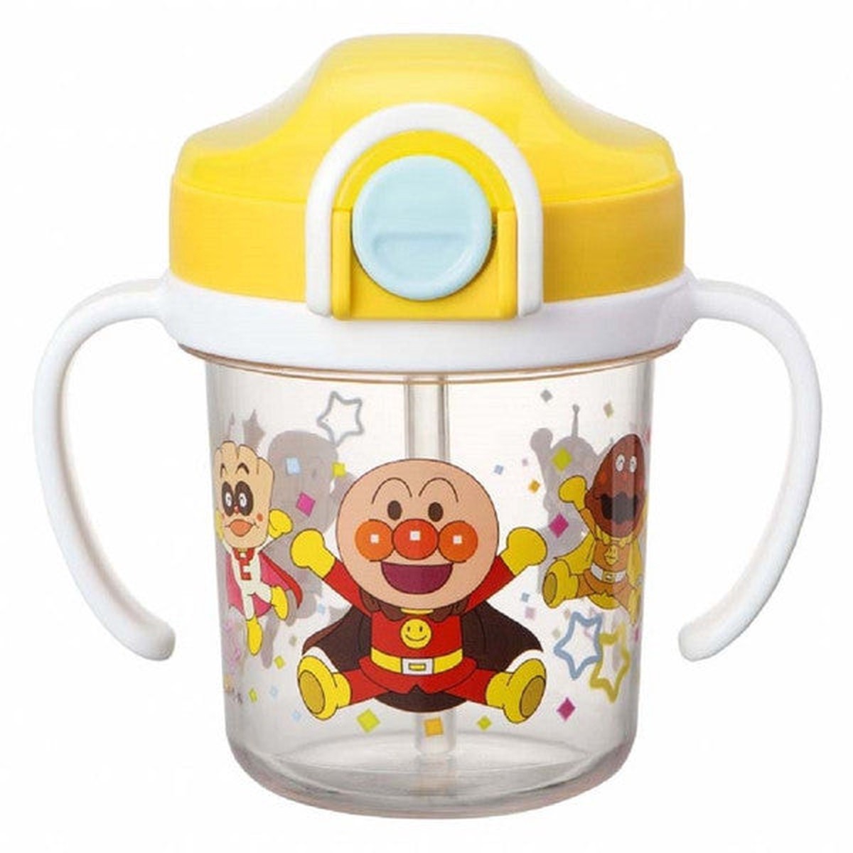 Anpanman Baby Clear Straw Mug Cup 200ml Japan Kids KK-307