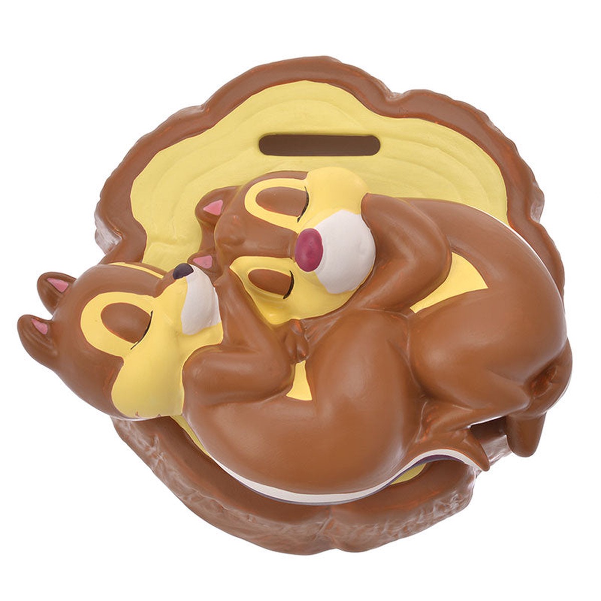 Chip Dale Porcelain Piggy Bank Relax Disney Store Japan