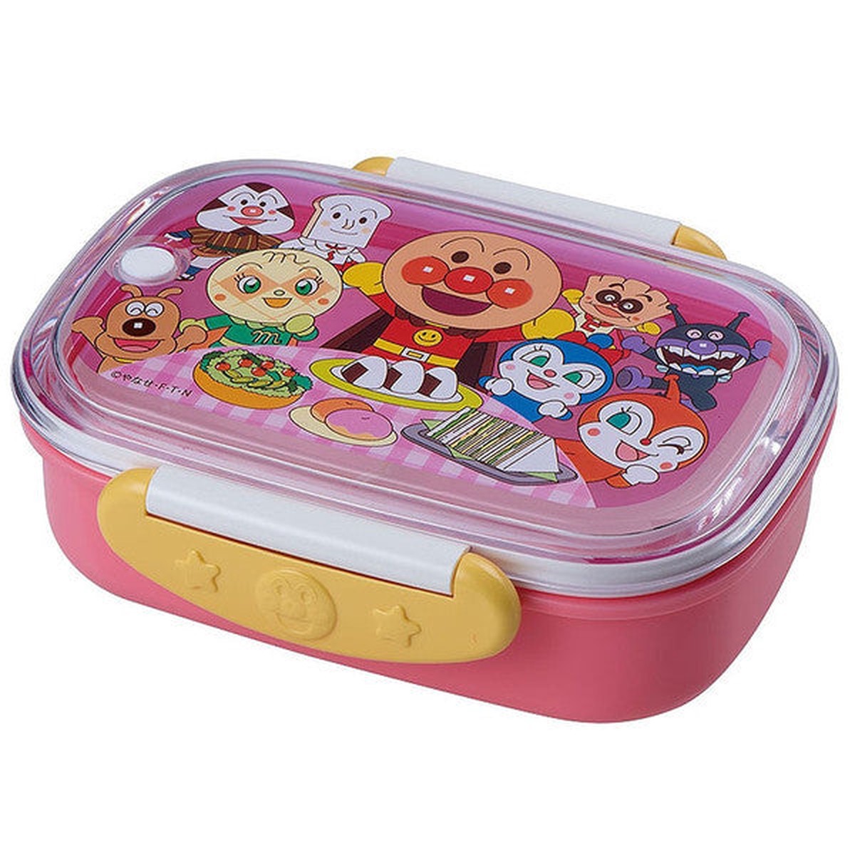 Anpanman Lock Lunch Box 360ml Pink Japan