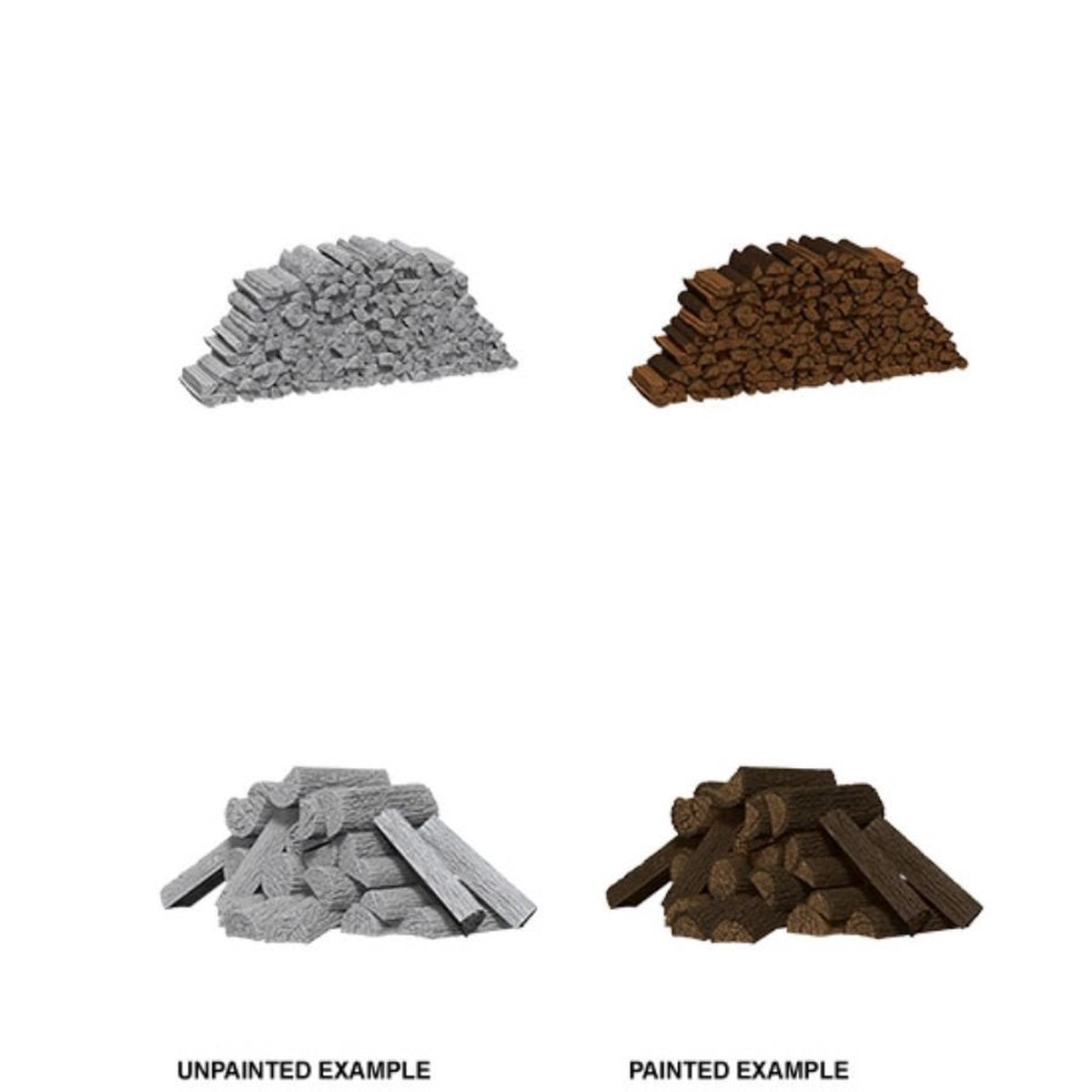 WizKids Deep Cuts Unpainted Miniatures W10 Piles of Wood