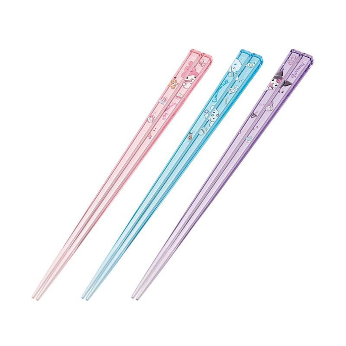 Acrylic Chopsticks 3 pcs Set Character Sanrio Japan 2025
