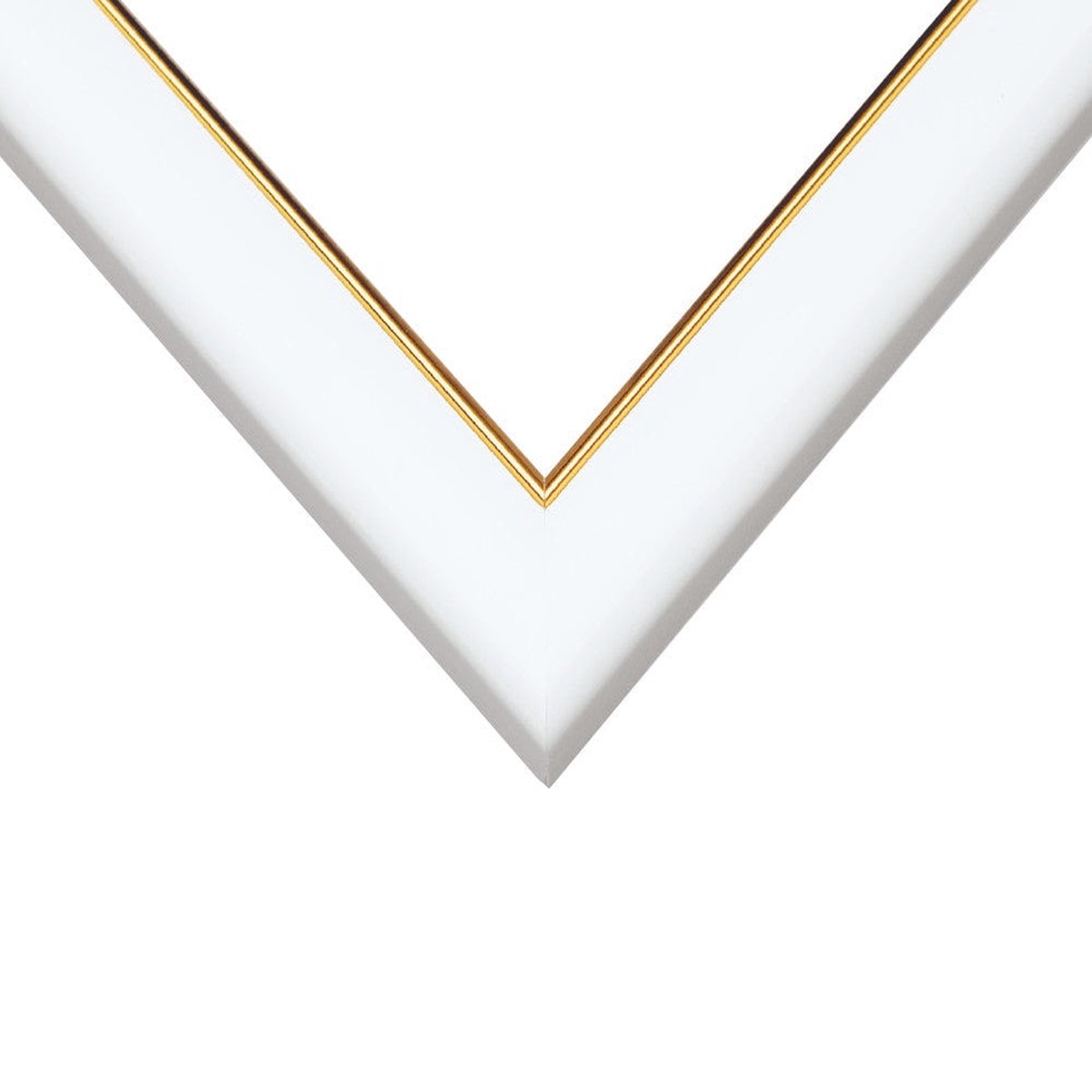 Beverly Jigsaw Puzzle Frame - Gold Lacing Braid Wooden Panel White 75 x 50cm (MP103H)