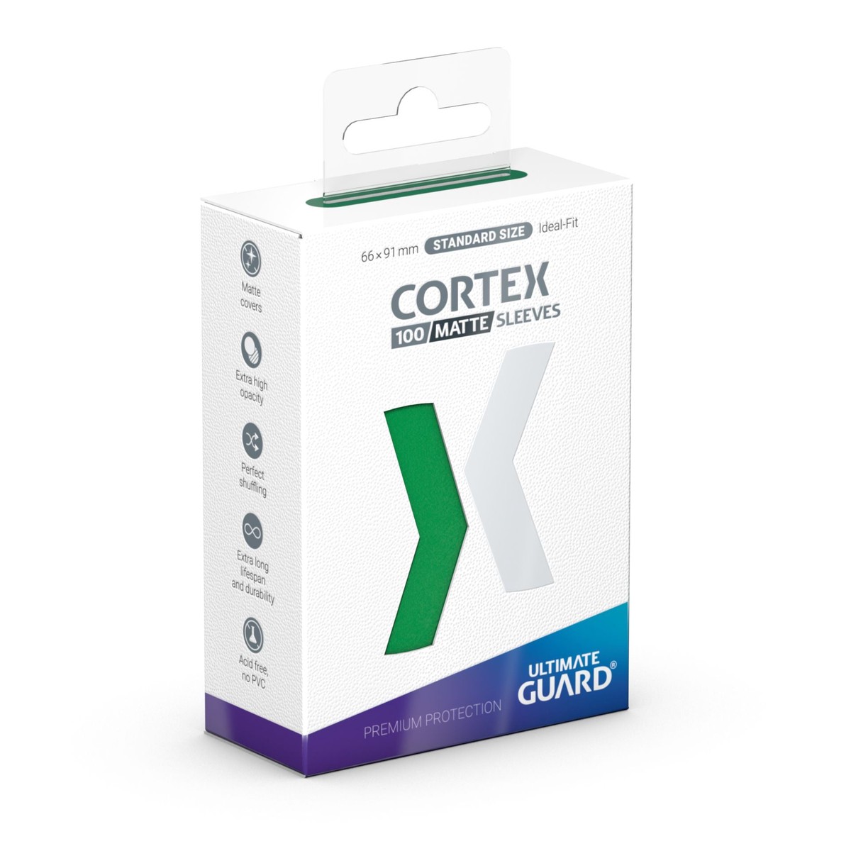 Ultimate Guard - Matte Cortex Sleeves - Standard Size - Green
