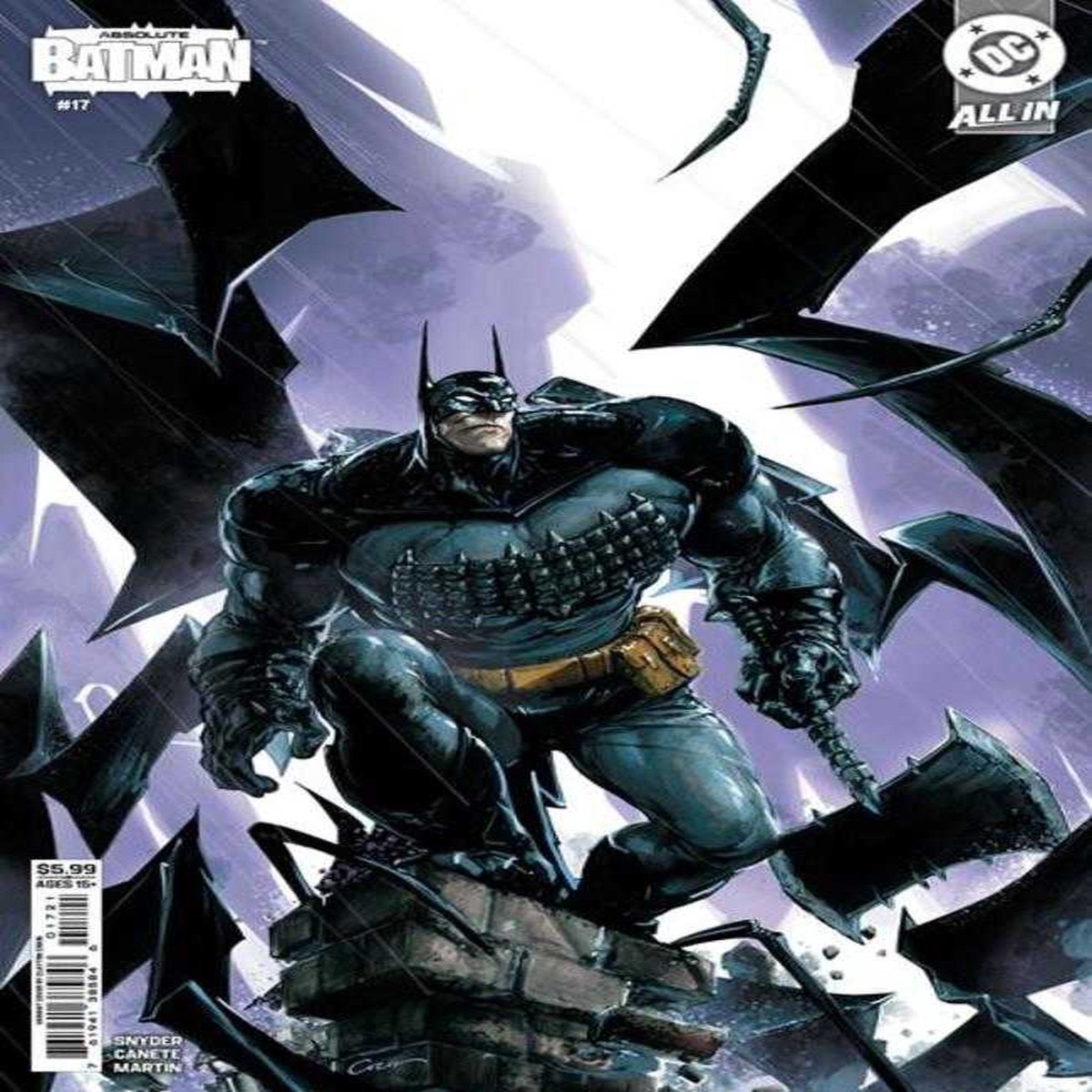 Absolute Batman 17 Cover B Clayton Crain Card Stock Variant